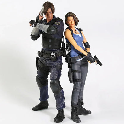 Biohazard RE Leon S. Kennedy / Jill Valentine Figure Figuine Model Statue Decoration PVC Toy