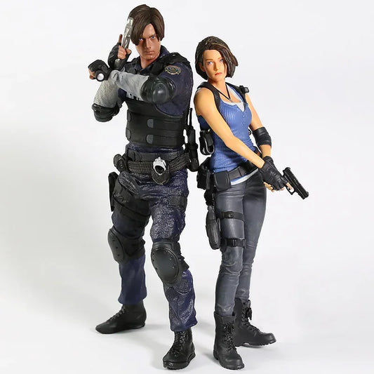 Biohazard RE Leon S. Kennedy / Jill Valentine Figure Figuine Model Statue Decoration PVC Toy